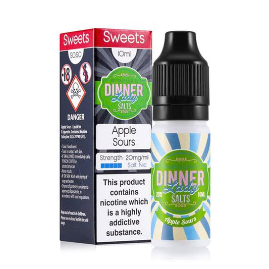 Apple Sours 10ml Nic Salt E-Liquid by Dinner Lady