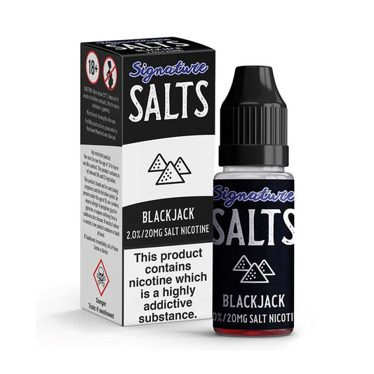 Blackjack 10ml Nicotine Salt E-Liquid by Signature Salts