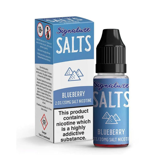 Blueberry 10ml Nicotine Salt E-Liquid by Signature Salts