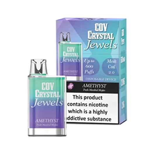 COV Crystal Jewels Fresh Menthol Mojito 600 Puffs Disposable Vape