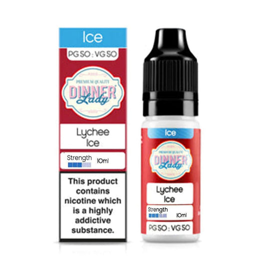 Dinner Lady Ice 10ml Nic Salt E liquid Lychee Ice