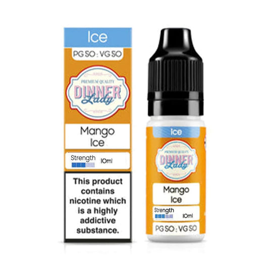 Dinner Lady Ice 10ml Nic Salt E liquid Mango Ice