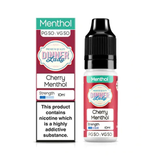 Dinner Lady Menthol 10ml Nic Salt E Liquid Cherry Menthol