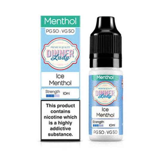 Dinner Lady Menthol 10ml Nic Salt E liquid Ice Menthol