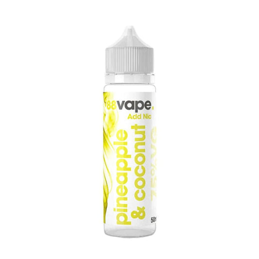 Pineapple & Coconut Shortfill 50ml E liquid by 88 Vape