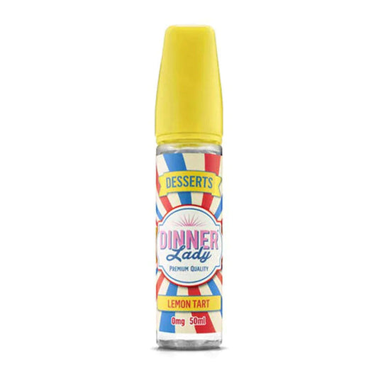 Dinner Lady Dessert Range 50ml Shortfill E Liquid Lemon Tart